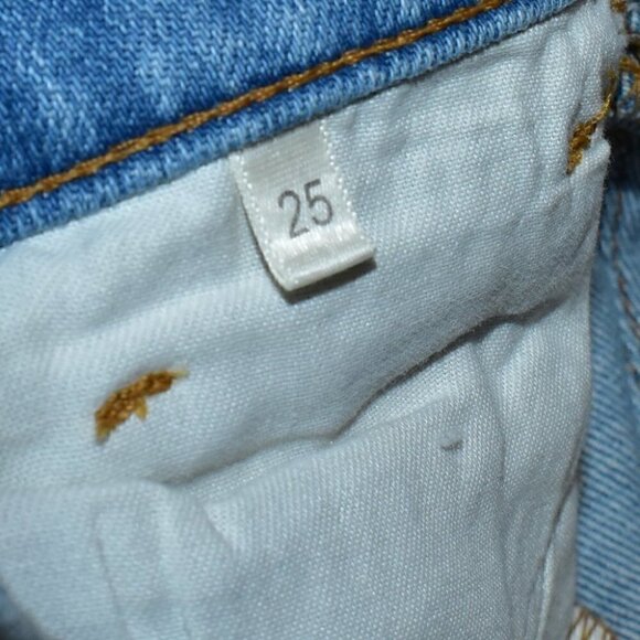 L'Agence Raw Hem High Waist Jeans Light Blue Size 25 - Picture 10 of 14